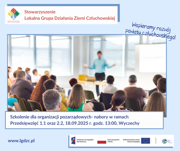 Szkolenie dla organizacji pozarządowych- nabory w ramach Przedsięwzięć 1.1 oraz 2.2