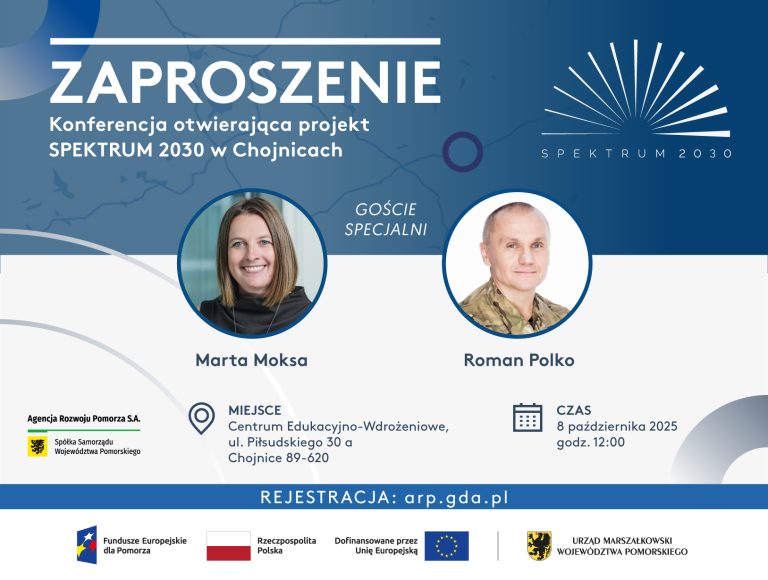 Konferencja inaugurująca projekt Pomorski System Usług Informacyjnych i Doradczych SPEKTRUM 2030 w Chojnicach