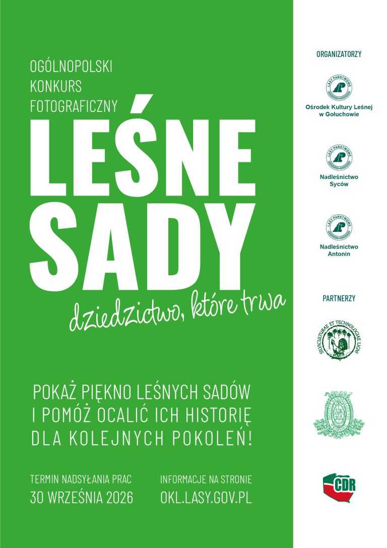 Powrót Ogólnopolski Konkurs Fotograficzny „Leśne sady – dziedzictwo, które trwa”.